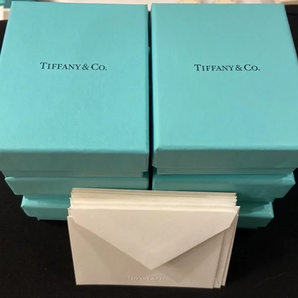 Tiffany and Co. authentic boxes with white gift enclosures, 6 of each - Picture 3 of 3